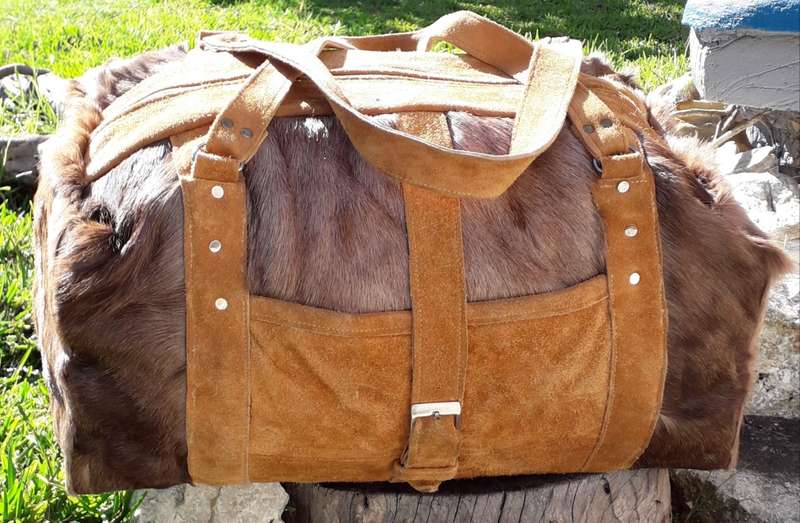 Red Hartebeest and Eland Duffle Bag / Weekend Bag